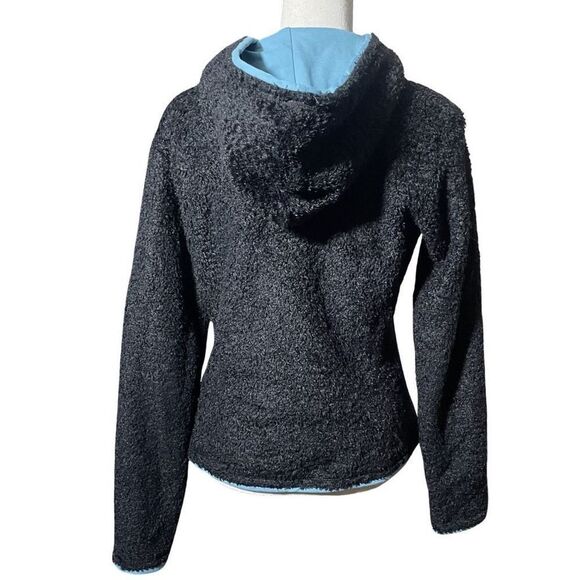 MOUNTAIN HARDWEAR Fuzzy Hooded Sweater, Silky Soft, Kangaroo pockets, Size S - Picture 9 of 9